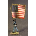 54MASS-09 Standard Bearer with National Colors, 54th Regiment Massachusetts Volunteer Infantry